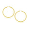 10k Yellow Gold Polished Hoop Earrings (30 mm)